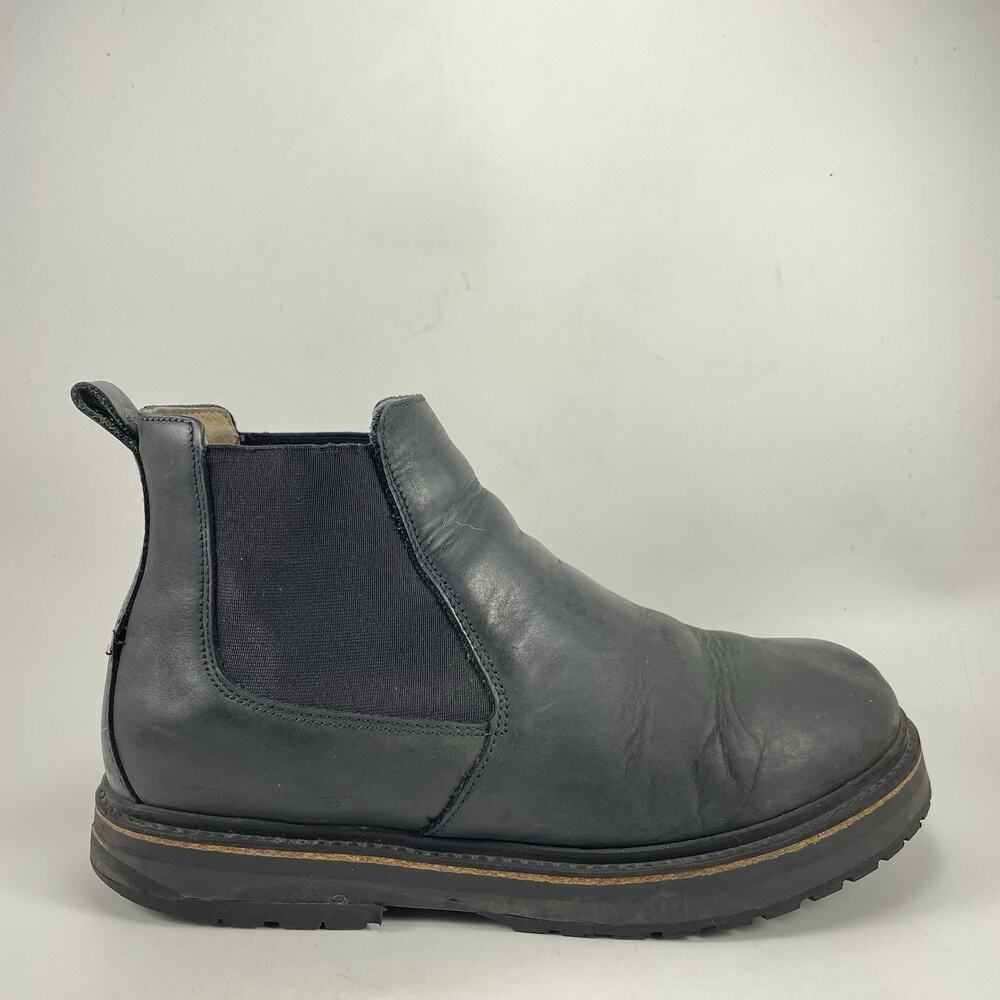 Birkenstock Stalon Chelsea Boots Mens EU 42, US 9 Black Leather Lug Sole